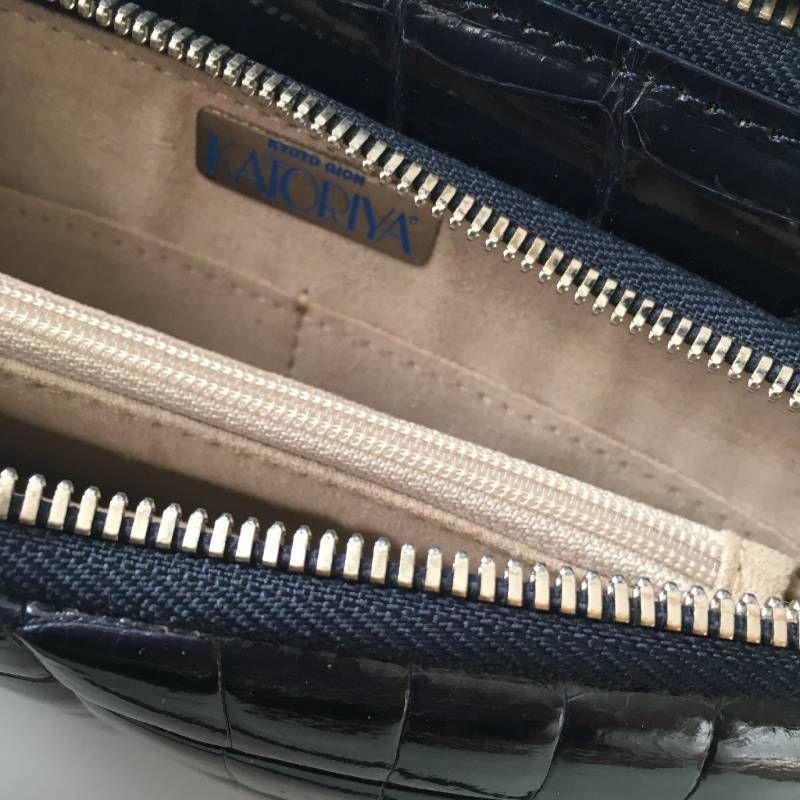 極美品 京都祇園 香鳥屋 カトリヤ KATORIYA クロコダイル シャイニング