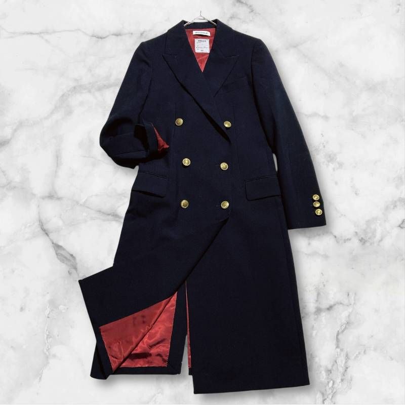 MADISON BLUE マディソンブルー チェスターコート 紺ブレ ダブルブレスト 金ボタン 即 品 サイズ0