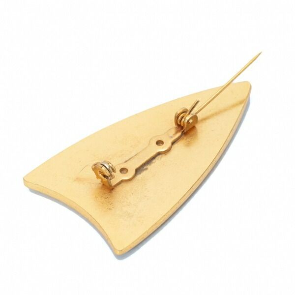 ゴルティエ　ブローチ ジャンポールゴルチエJean Paul GAULTIER シールドブローチ ゴールド