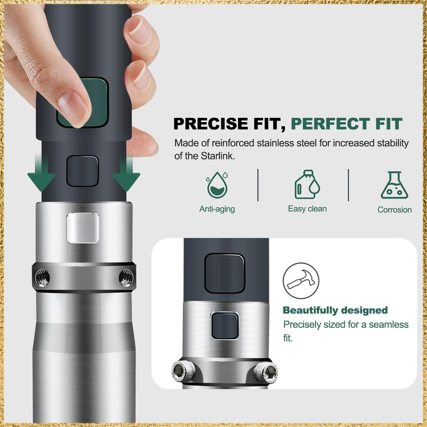 Starlink第2世代ディッシュ用に設計されています