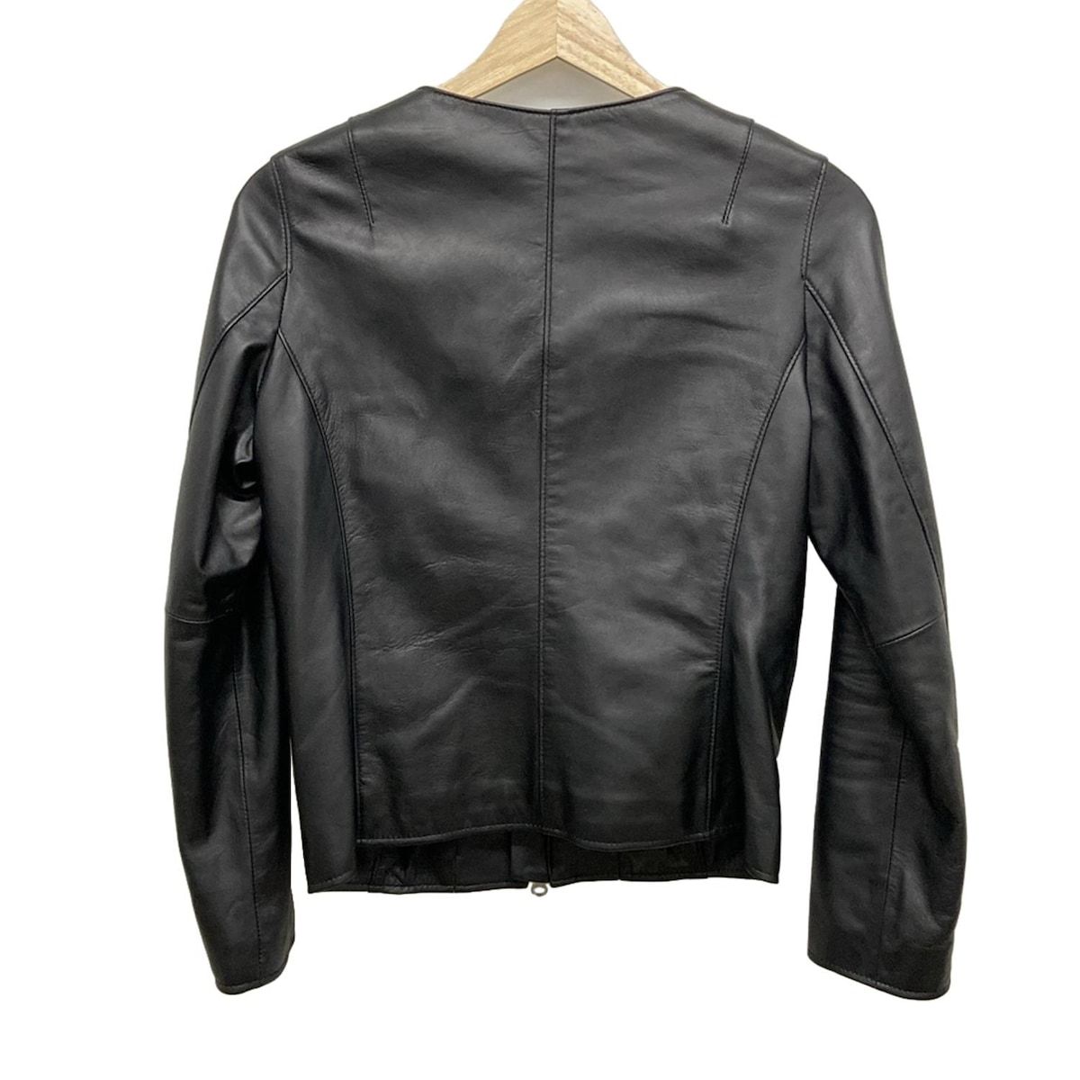 nano universe ナノユニバース ライダースジャケット サイズ38 M レディース - 黒 長袖 春 秋