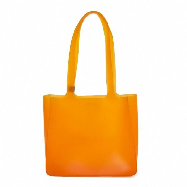 シャネルCHANEL ロゴラバートートバッグ オレンジ - メルカリ