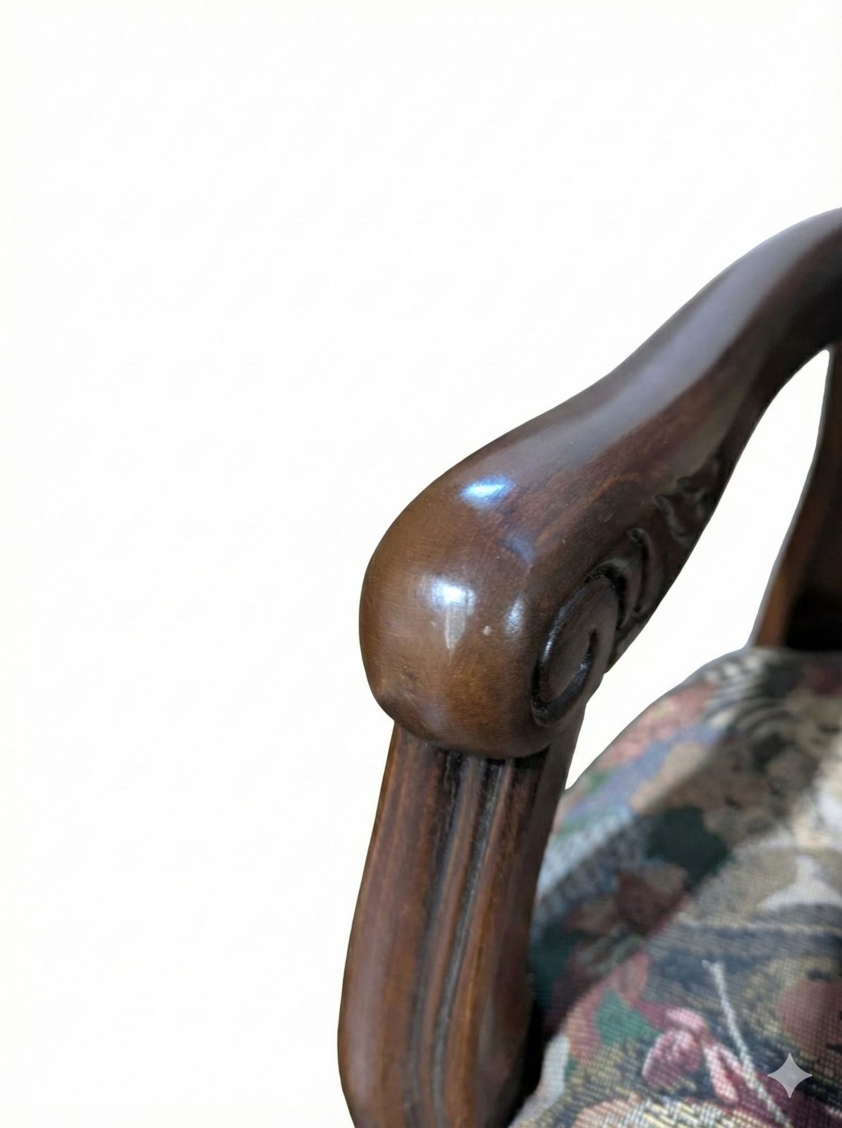 IDC大塚家具購入 アンティーク調 テディベア柄 キッズチェア＆ベンチ 2