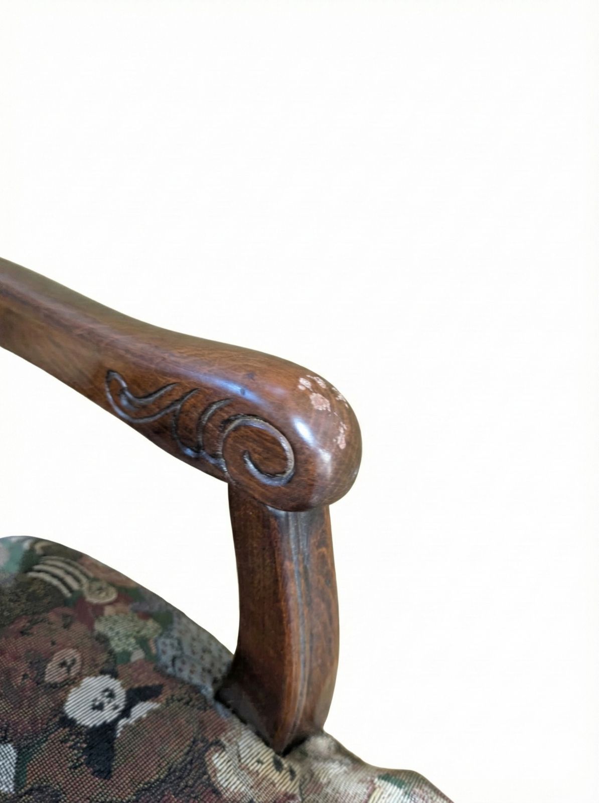 IDC大塚家具購入 アンティーク調 テディベア柄 キッズチェア＆ベンチ 2