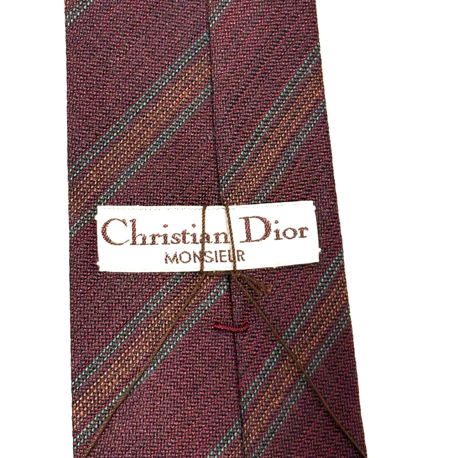 未使用・タグ付き✨クリスチャンディオール ネクタイ ボルドー