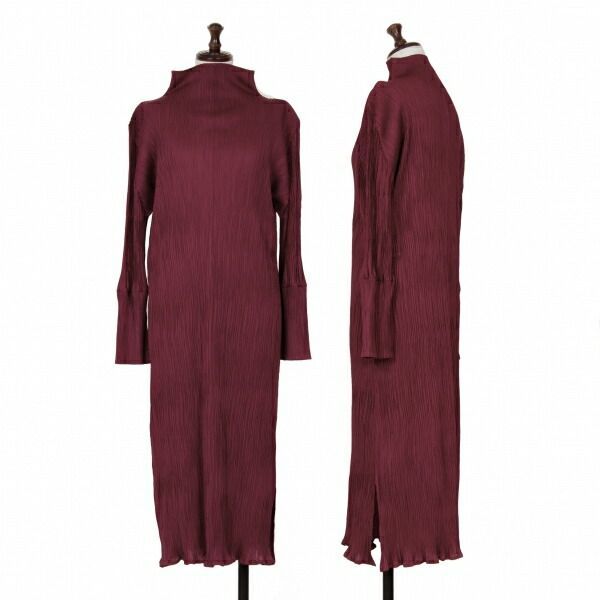 プリーツプリーズPLEATS PLEASE プリーツハイネックワンピース