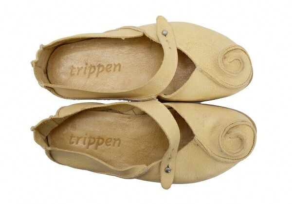 トリッペンtrippen レザーうずまき切替デザインシューズ クリーム23位