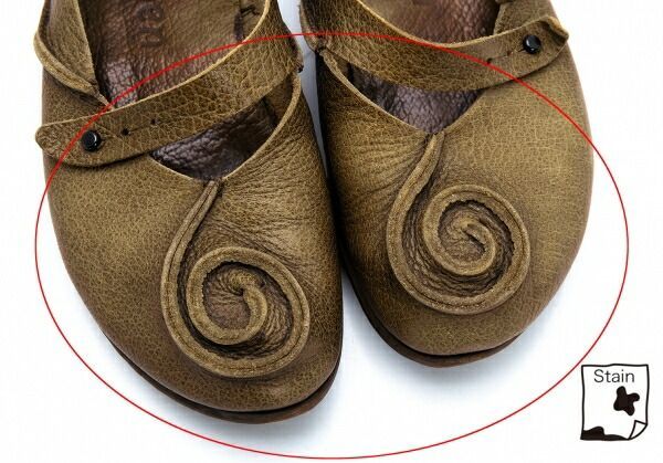 トリッペンtrippen レザーうずまき切替デザインシューズ ブラウン23位