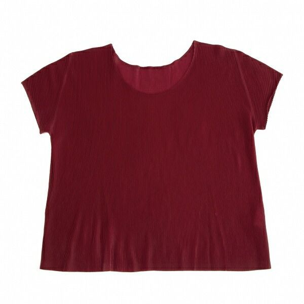 プリーツプリーズPLEATS PLEASE ミストプリーツTシャツ ボルドー3位