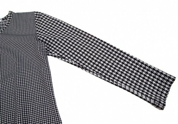 コムコム コムデギャルソンCOMME des GARCONS チェック切替千鳥格子