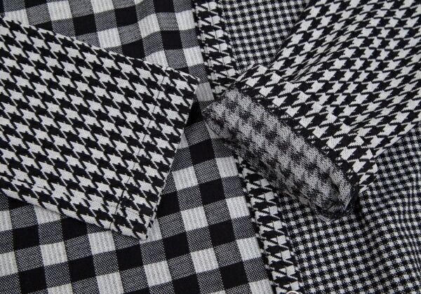 コムコム コムデギャルソンCOMME des GARCONS チェック切替千鳥格子