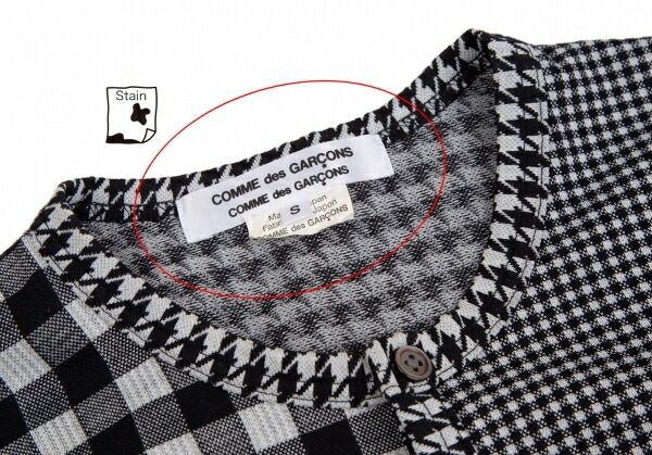 コムコム コムデギャルソンCOMME des GARCONS チェック切替千鳥格子