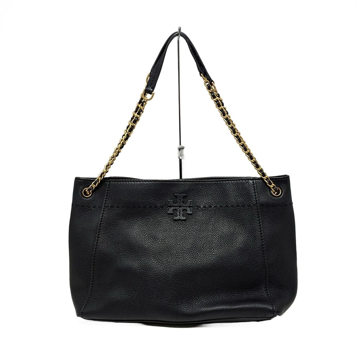 トリーバーチ Tory Burch チェーンバッグ 黒 レザー チェーン トート 