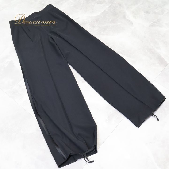 社交ダンス 衣装 Hasebe ハセベ スラックス ズボン パンツ 黒 ダンス