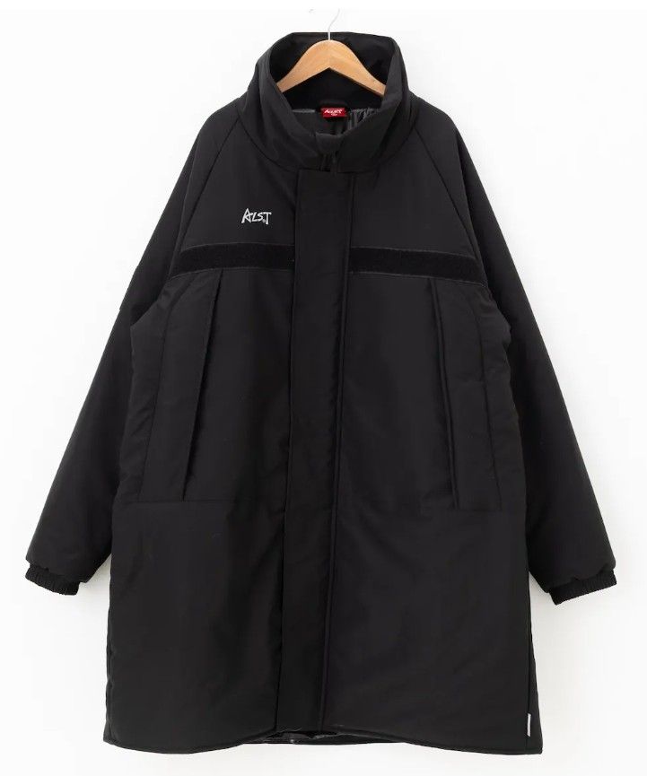 アルスト メンズ レディス バレーボール ミリタリーパフコート ブラック ALST XL