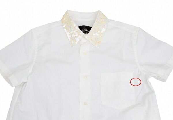 トリココムデギャルソンtricot COMME des GARCONS襟スパンコール半袖