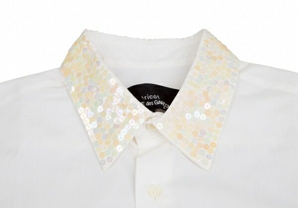 トリココムデギャルソンtricot COMME des GARCONS襟スパンコール半袖