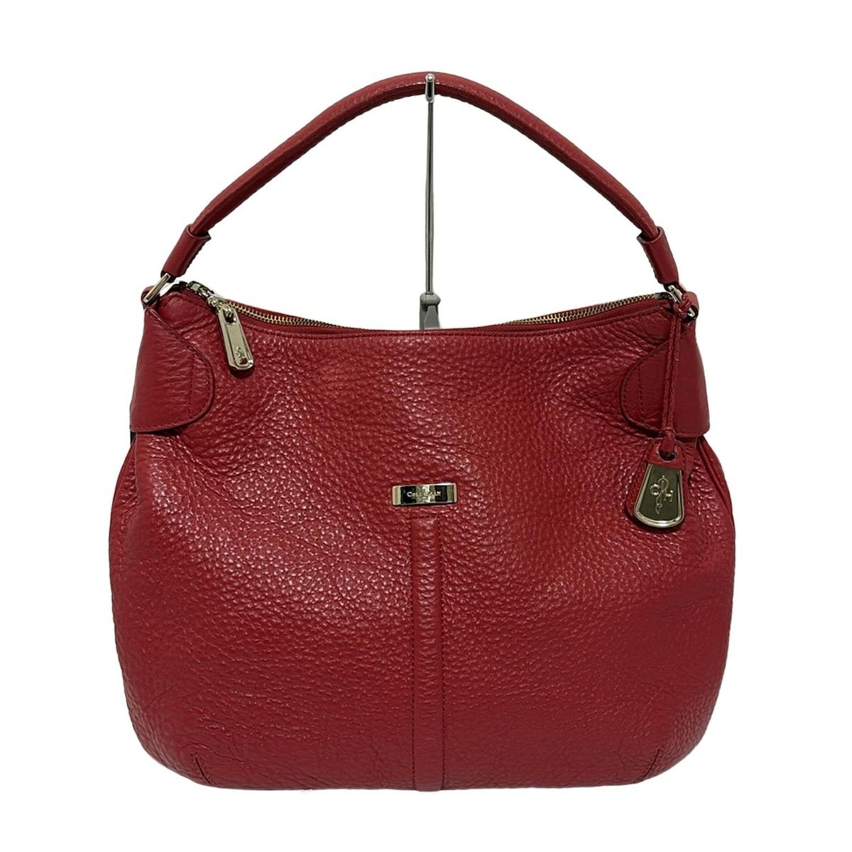 COLE HAAN(コールハーン) ショルダーバッグ美品 - レッド レザー 