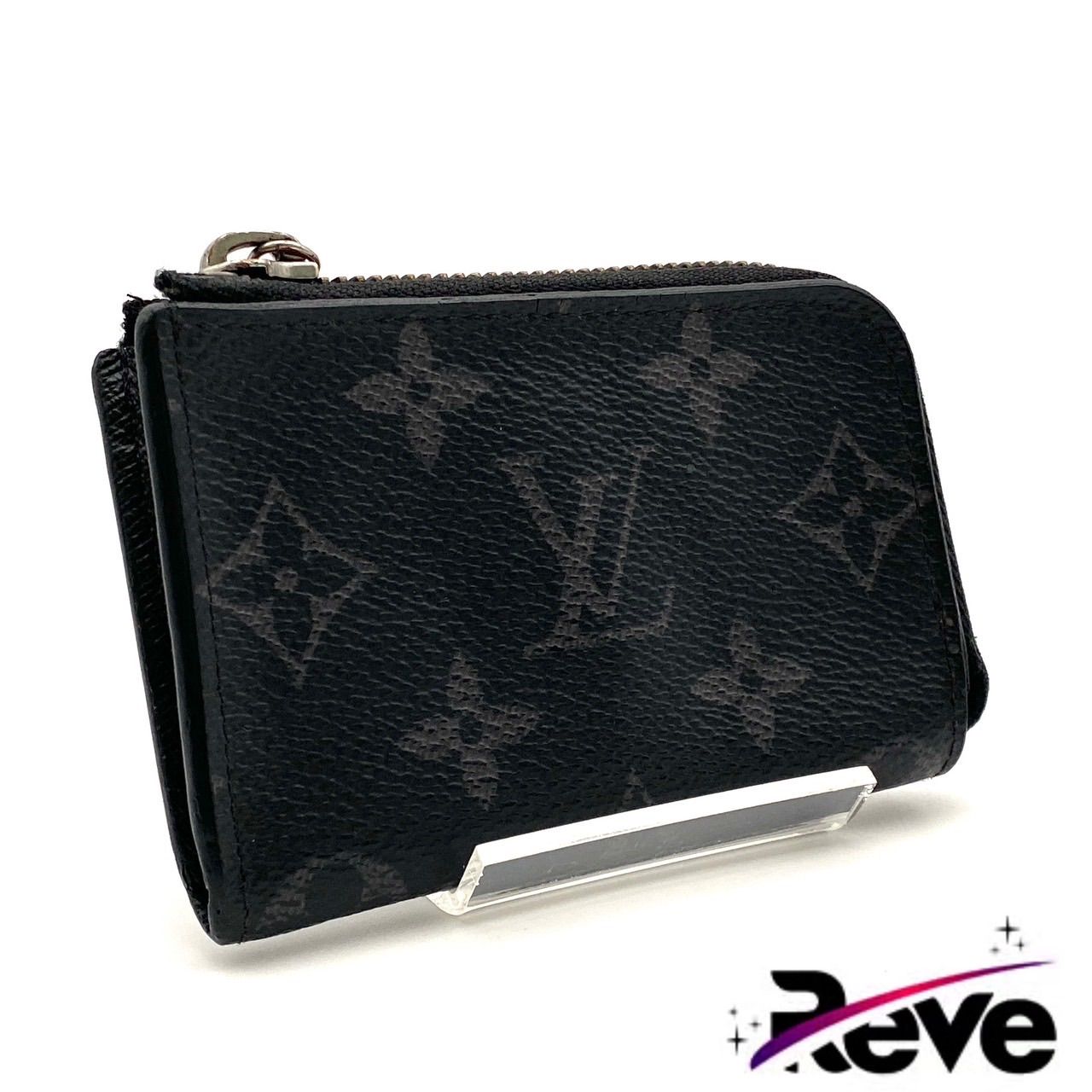 ルイヴィトン モノグラム エクリプス ポルトモネ ジュール コインケース 小銭入れ カードケース ブラック