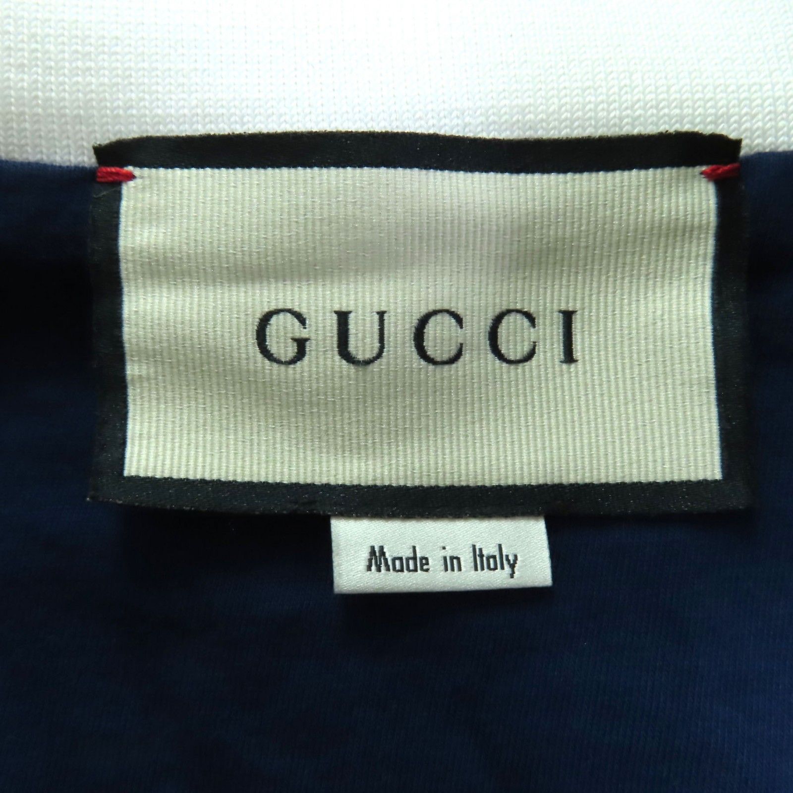 極美品◇GUCCI グッチ 634822 GGロゴワッペン付き ZIP UP コットン