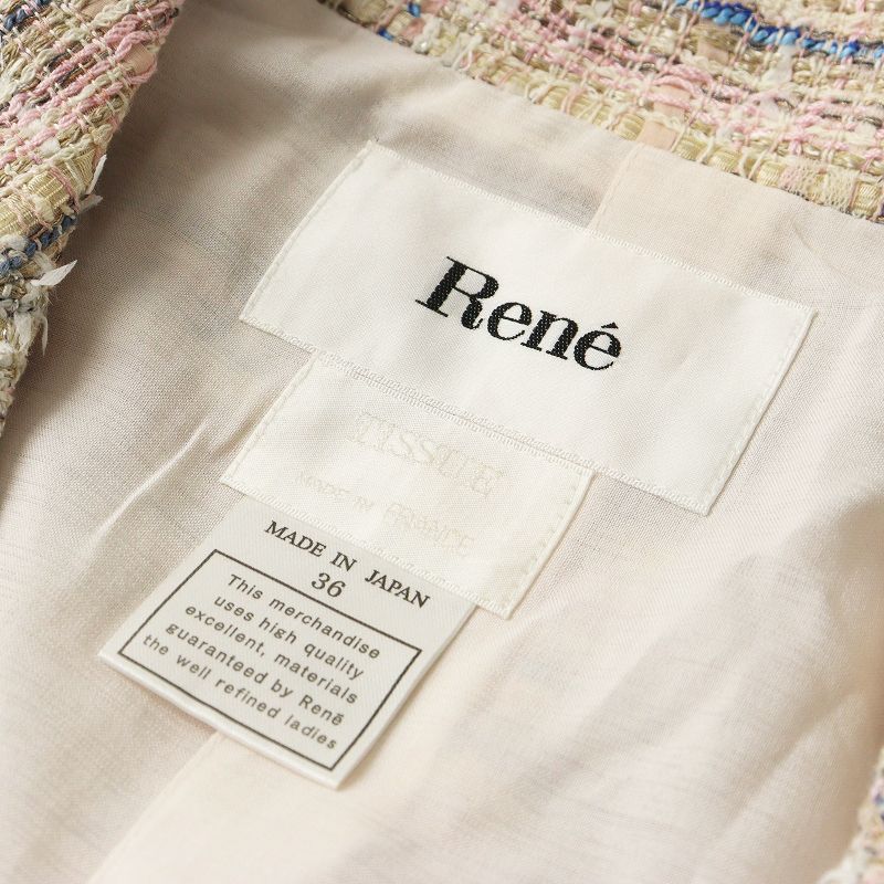 美品 最高級 定価9.4万 Rene ルネ ティシュー TISSUE社 装飾付き