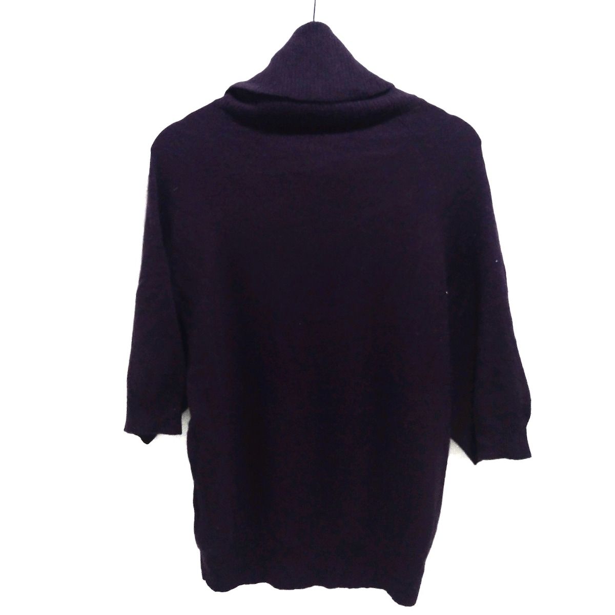 DAMAcollection ダーマ 七分袖セーター サイズ1 S レディース - パープル タートルネック