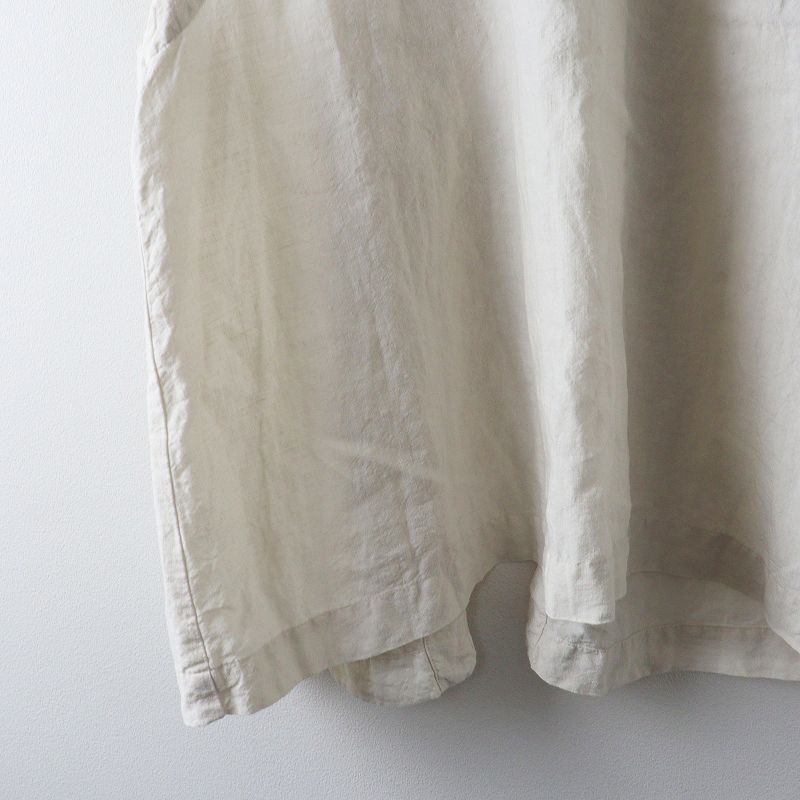 2021AW ネストローブ nest Robe リネン近江晒リボン付きベスト F｜オフ