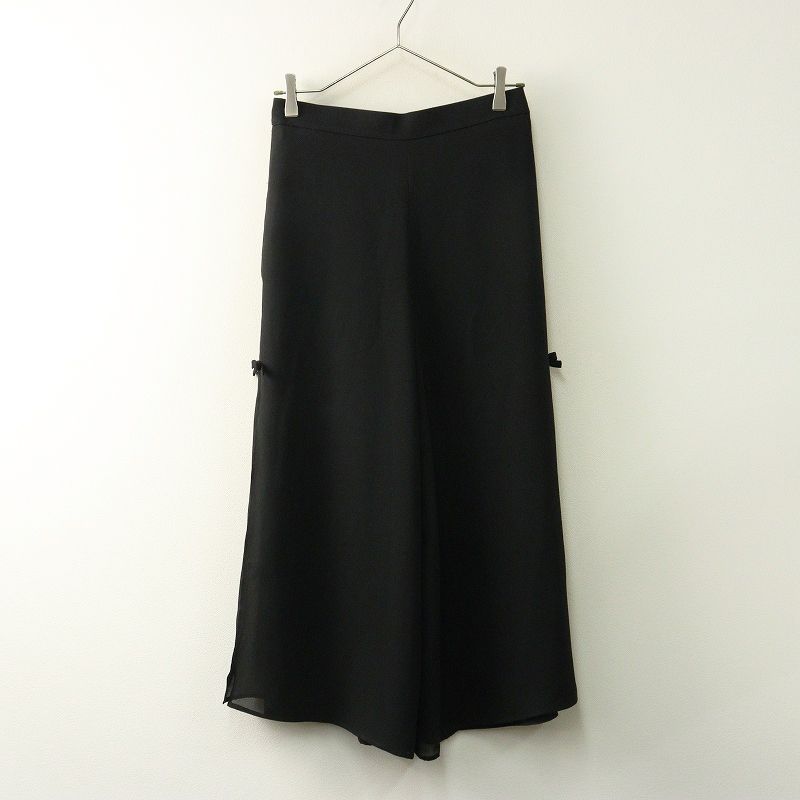 難あり エムズグレイシー M'SGRACY サイドリボン パール装飾 シアー