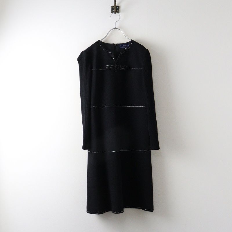 エムズグレイシー M'S GRACY Stitch Black Dress ステッチブラック