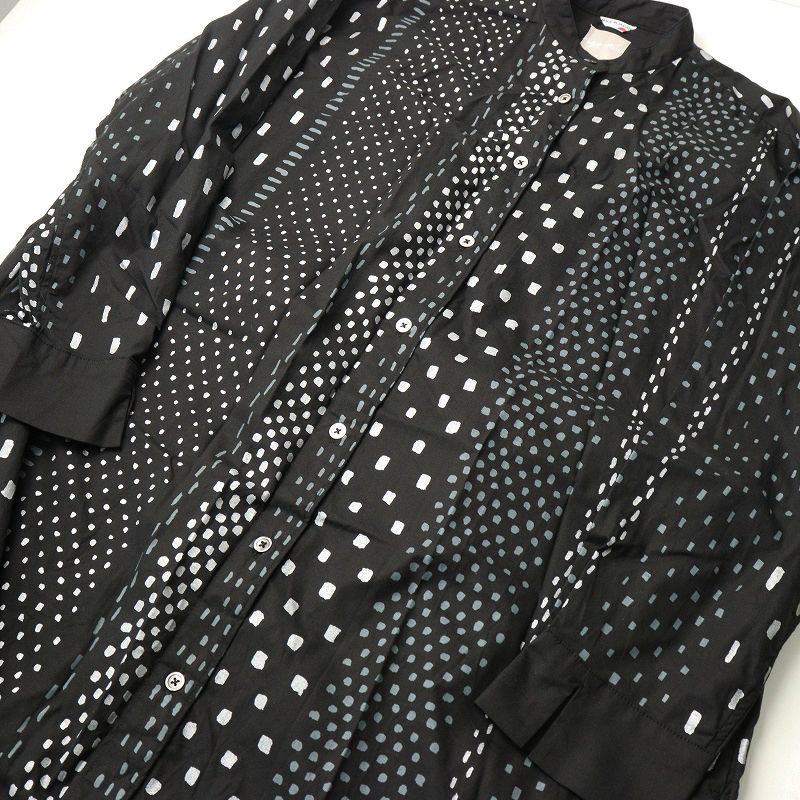  ソウソウ sousou 洋装 yousou コットンテンセルグランシャツワンピース 濡羽色 霰縞 ブラック バンド 羽織り その他 その他