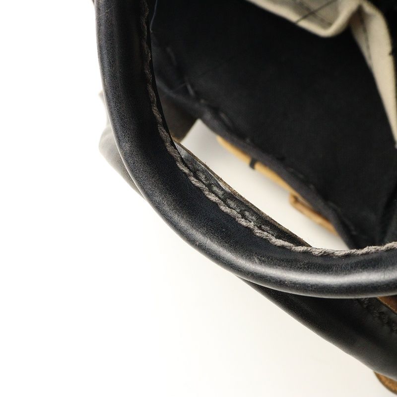 定番 人気 エバゴス ebagos 2本編みバッグ ブライドルレザー×紅籐