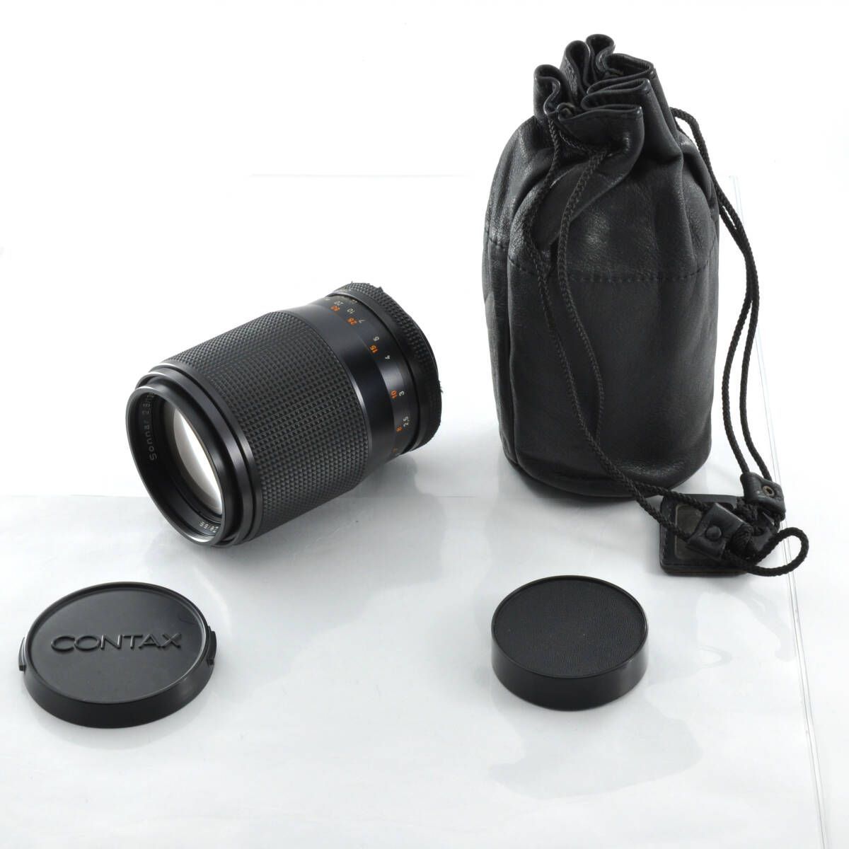 僅かな拭き 分 き価格 14 999円～ コンタックス Contax Carl Zeiss Sonnar 135 mm F 2 8 AEJ ポーチ付き P 191