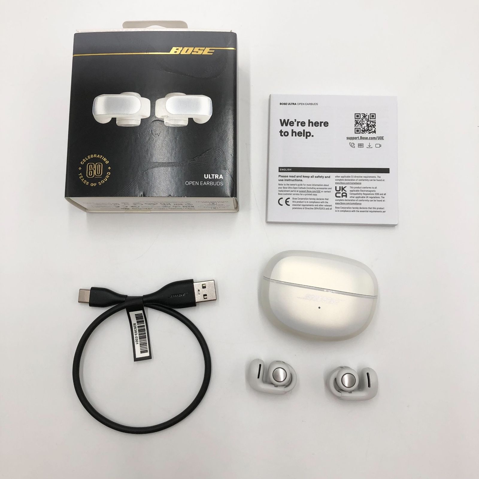 Bose Ultra Open Earbuds 空間オーディオ イヤホン オープンイヤー 完全 ワイヤレス Bluetooth接続 マイク付 最大7 5時間再生 防滴 60周年記念モデル Diamond Collection