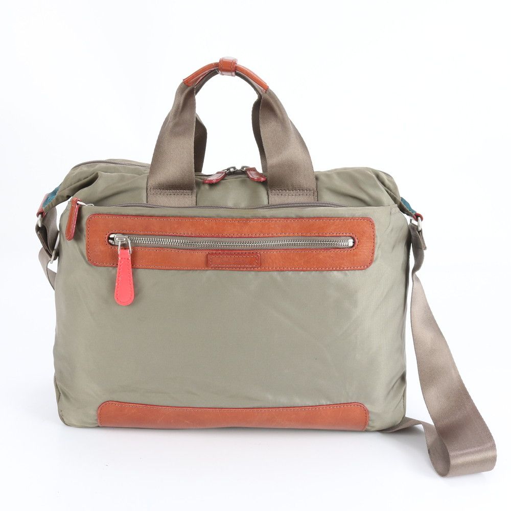 ポールスミス レザー ナイロン 2 WAY ショルダーバッグ 斜め掛け メッセンジャー ビジネス 通勤 A 4 メンズ EEM CY 17