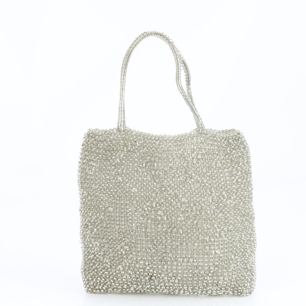 美品 アンテプリマ フラワー ビジュー ワイヤーバッグ トート 肩掛け