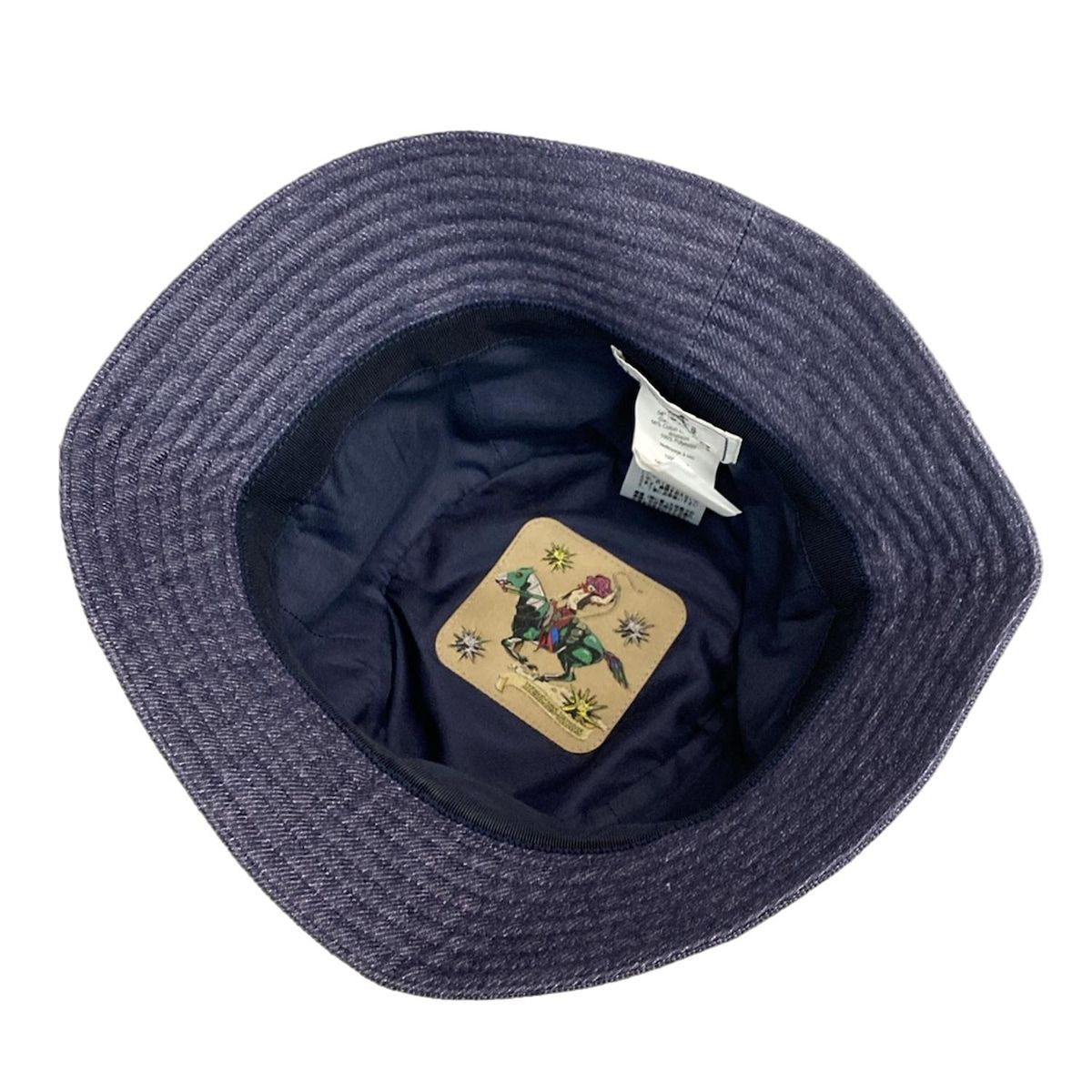 HERMES バケットハット ネイビー 59 HERMES エルメス ハット バケットハット エデン #58 マリン コットン