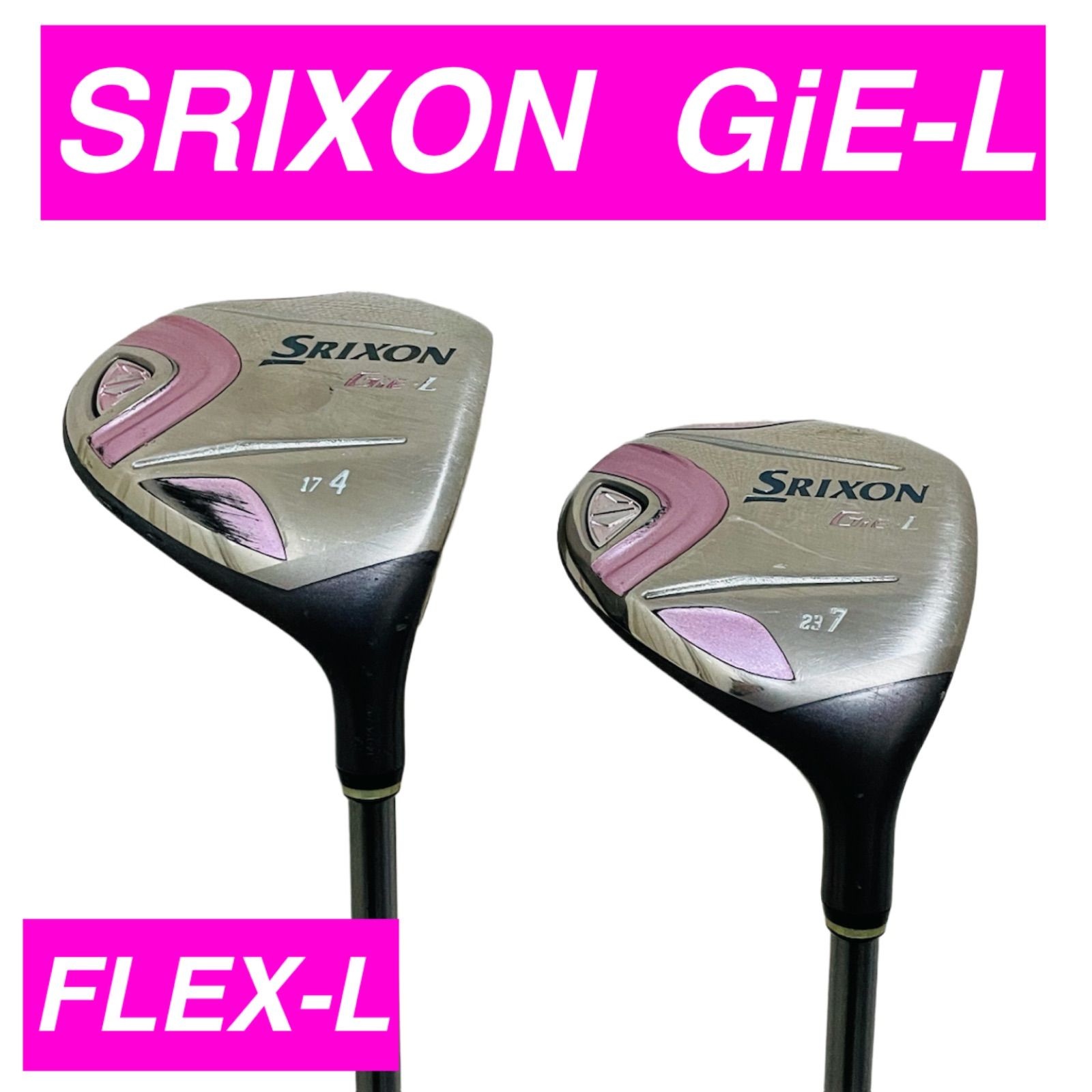 9416 SRIXON GiE-L スリクソン レディース 右利き 4 W 7 フェアウェイウッド 4番 7番 女性用 フレックスL SV-3024 J 匿名配送