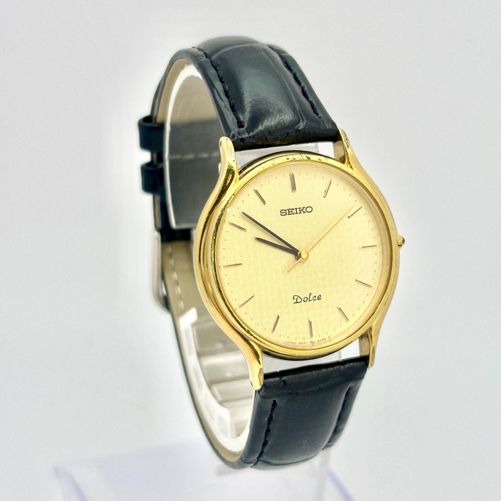 新品電池】SEIKO セイコー Dolce ドルチェ メンズ 腕時計 ゴールド