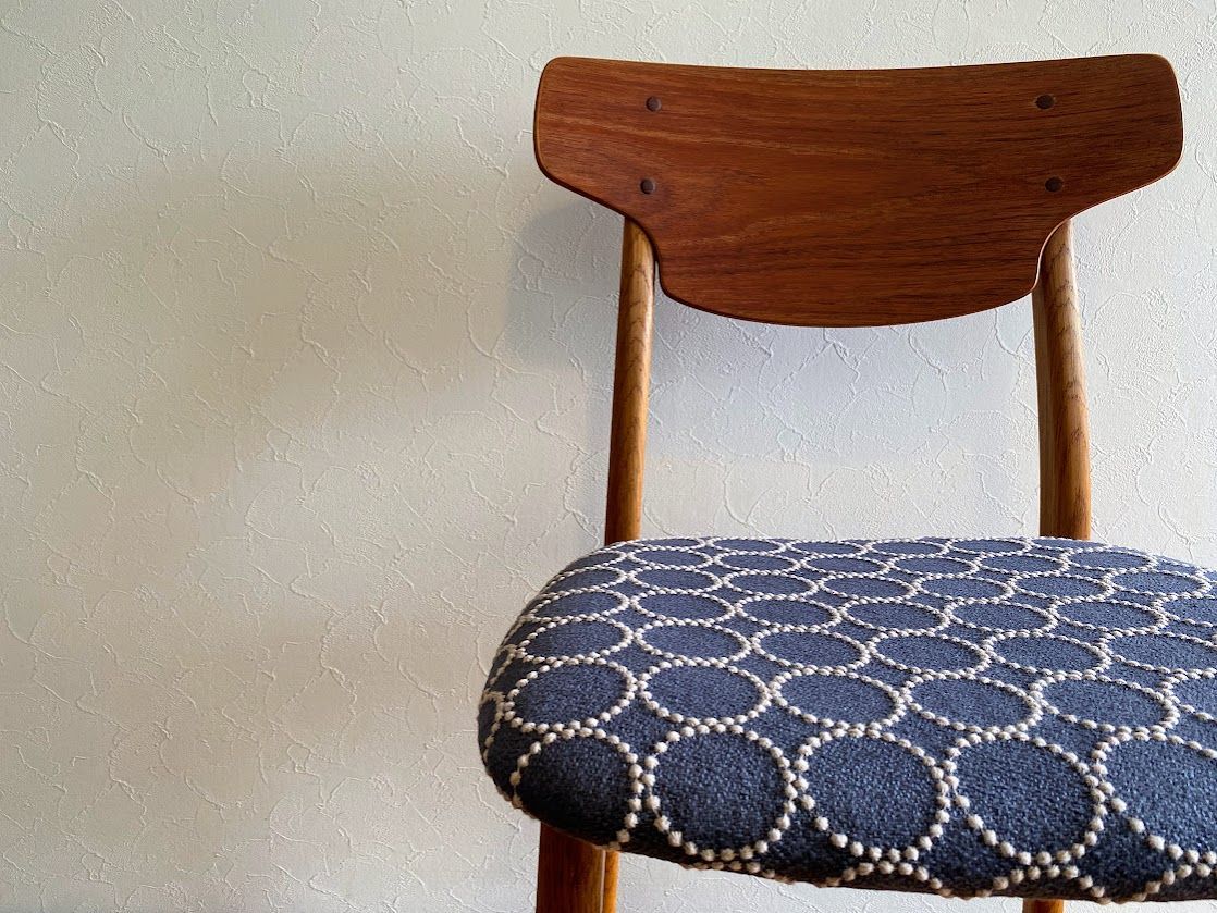 60s ヴィンテージ チーク×オーク ミナペルホネン ダイニングチェア仕上済 1960s デンマーク オーク×チーク ヴィンテージ ダイニング チェア ミナ
