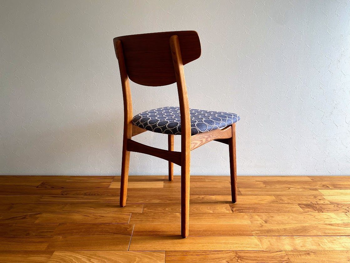 1960s デンマーク オーク×チーク ヴィンテージ ダイニング チェア ミナ