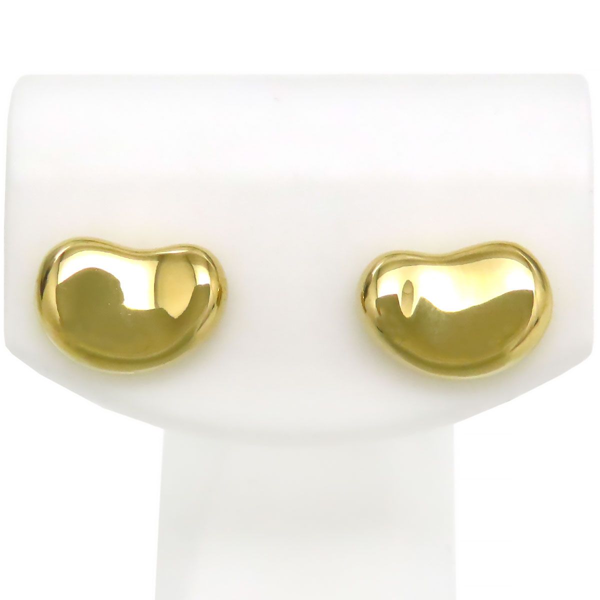 ティファニー ビーン ピアス 18 K 750 YG ユニセックス TIFFANY Co ジュエリー