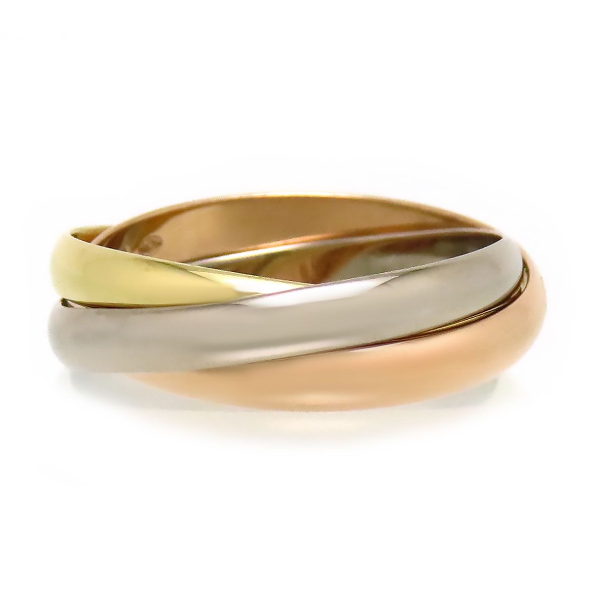 カルティエ トリニティ リング SM #53 Au750 (K18YG K18WG K18PG