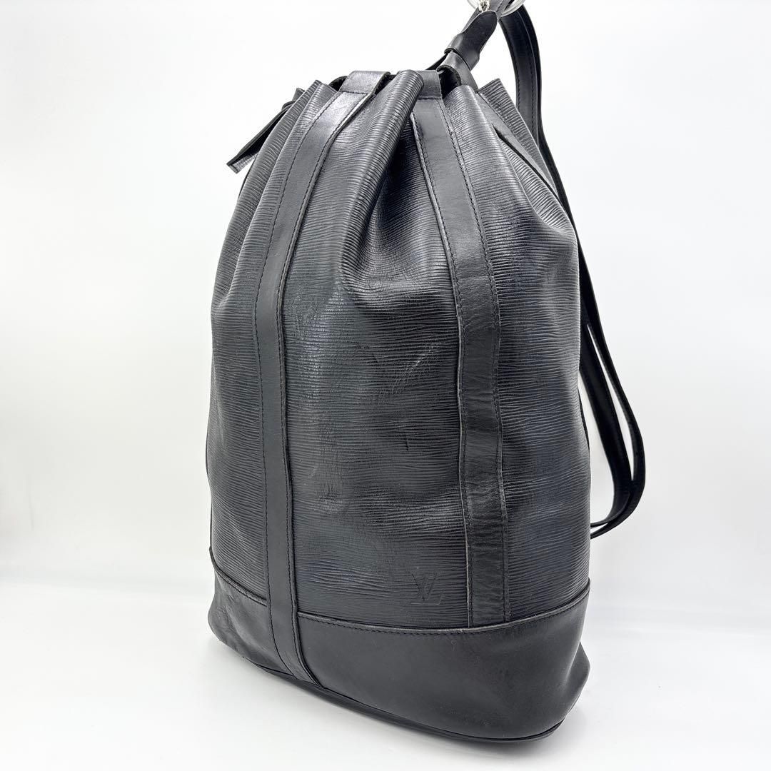 ルイヴィトン M 52352 エピ ランドネGM ショルダーバッグ ワンショルダー 巾着 レザー ノワール ブラック 黒 通勤