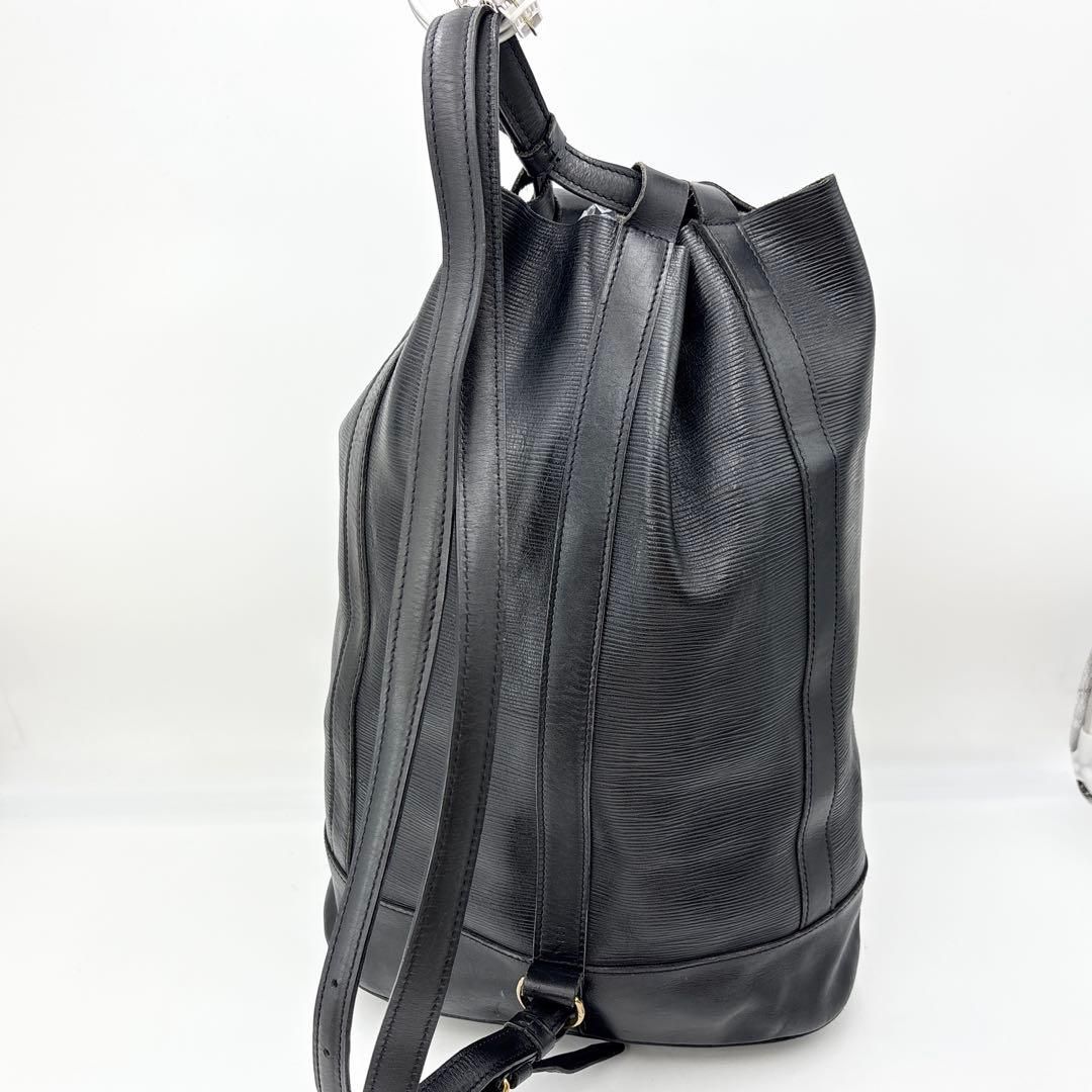 ルイヴィトン M 52352 エピ ランドネGM ショルダーバッグ ワンショルダー 巾着 レザー ノワール ブラック 黒 通勤