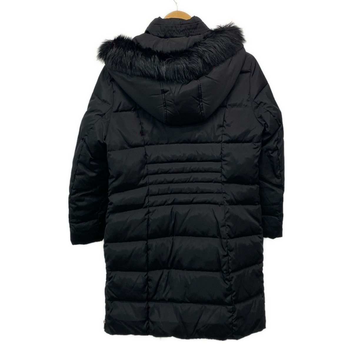 美品LAUREN RALPH LAURENラフルローレンブラック ダウンコートS Lauren Ralph Lauren ラルフローレン ロングダウンコート フード
