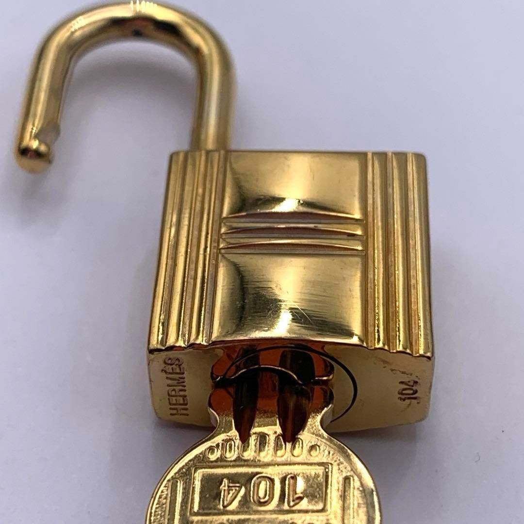 エルメス カデナ 24Kメッキ No.104 104番 鍵付き カデナキー