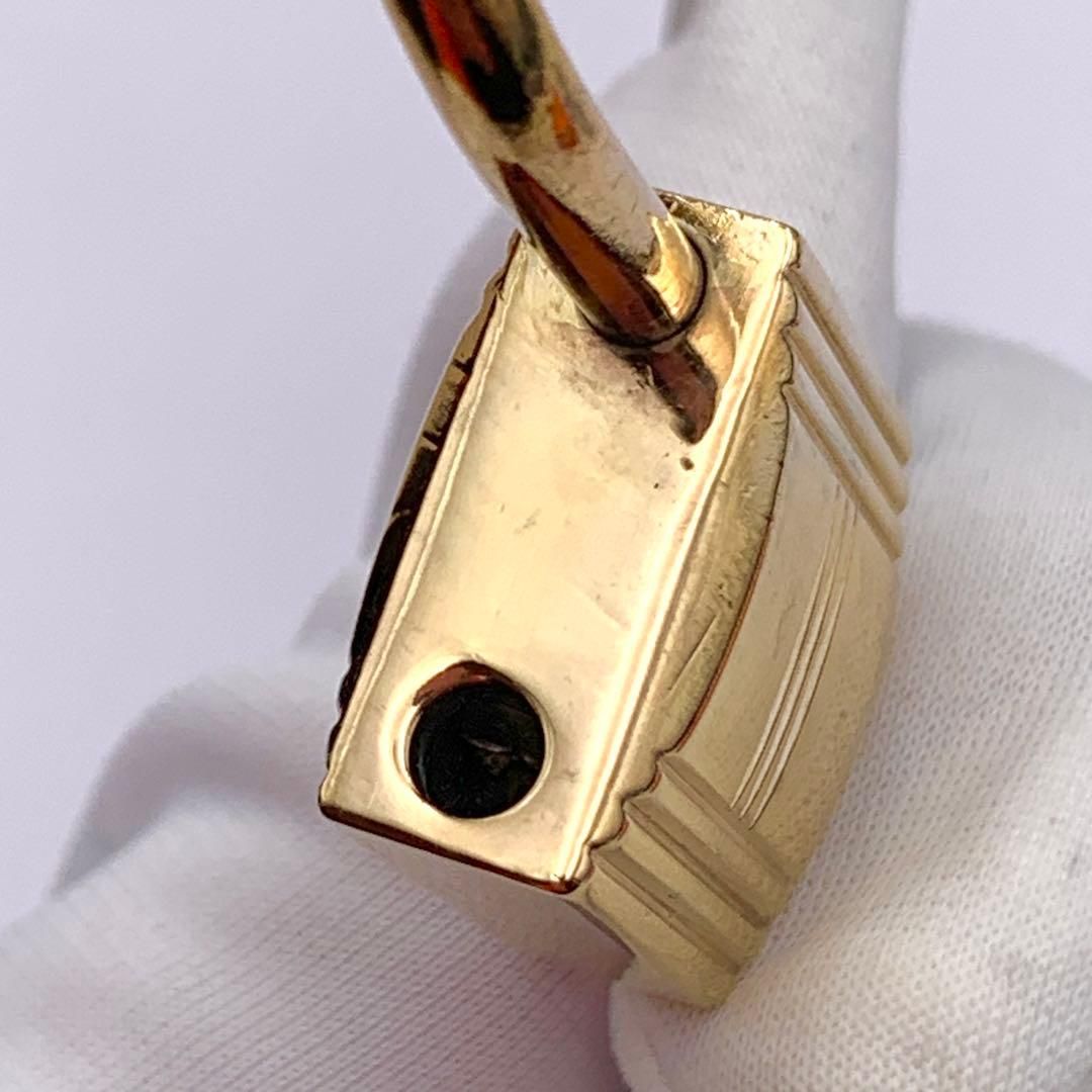 HERMES エルメス カデナ 121番 ゴールド 24Kメッキ 鍵付き 南京錠 HERMES エルメス カデナ 121番 ゴールド 24Kメッキ 鍵付き 南京錠