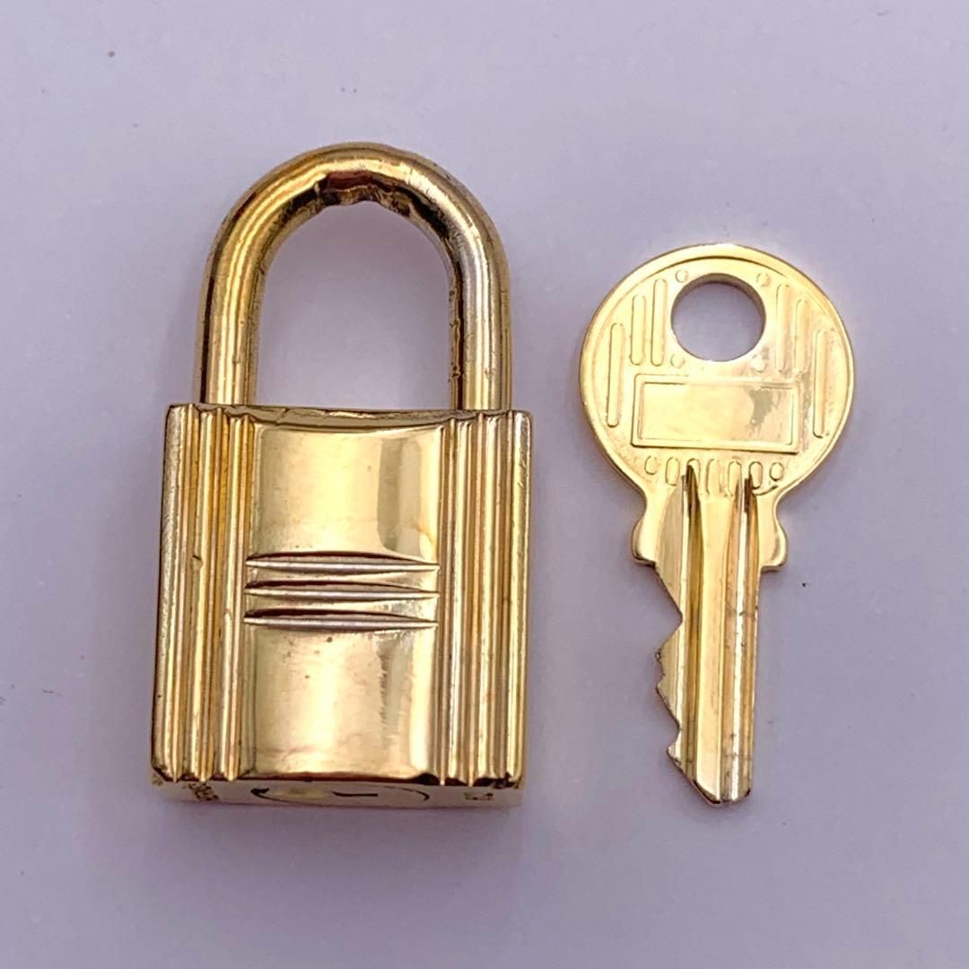 エルメス カデナ 24Kメッキ No.62 62番 鍵付き カデナキー パドロック