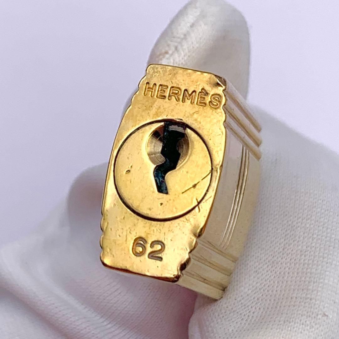 エルメス カデナ 24Kメッキ No.62 62番 鍵付き カデナキー パドロック