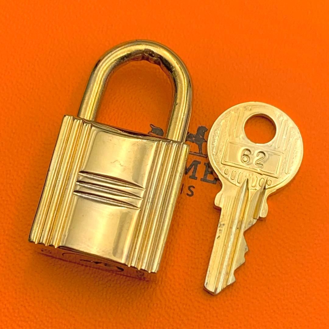 エルメス カデナ 24Kメッキ No.62 62番 鍵付き カデナキー パドロック